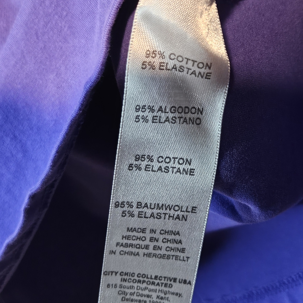 Avenue Women's Purple Polo Shirt - Picture 7 of 8